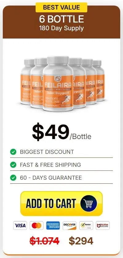 Order Feilaira joint support supplement 180-day supply best value USA