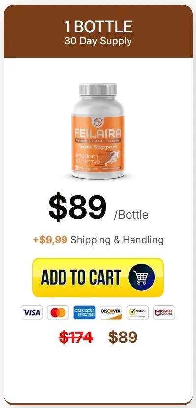 Feilaira joint support supplement 30 days supply bottle order now USA